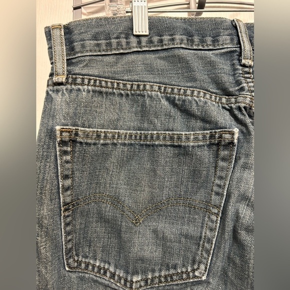 Levis 505 Mens Jeans Size 36 Mid Rise Regular Fit Straight Leg Denim Inseam 32" - Picture 5 of 13